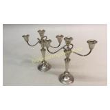 Pair Weighted Sterling Candlesticks