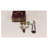 Victorian Dresser Box, Vintage Jewelry