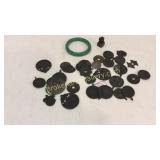 Group Asian Coins, Jade? Bracelet