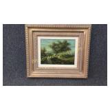 Oil Painting Landscape w/Stream