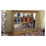 55" x 48" Gilded Victorian Over Mantel Mirror
