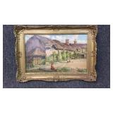 Oil on Board, Cottages