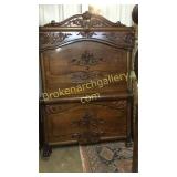 Fancy Tiger Oak 3 Piece Bedroom Suite