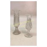 2 Brilliant Cut Vases
