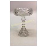 Tall Cut Glass Footed Compote