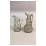2 Cut Glass Pitchers