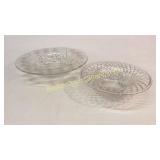 2 Cut Glass Center Bowls