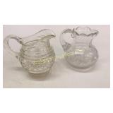 2 Cut Glass Pitchers