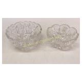 2 Cut Glass Bowls