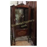 Inlaid Mahogany Curio Cabinet