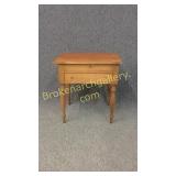 2 Drawer Cherry Stand W Turned Legs