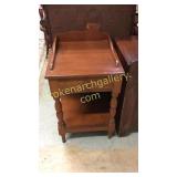 Cherry Washstand W Galley & Shelf