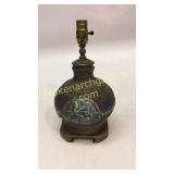 Asian Cloisonné Table Lamp