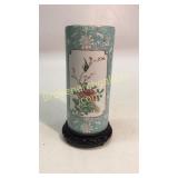 Asian Porcelain Vase on Stand