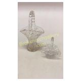 2 Cut Glass Baskets