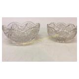 2 Cut Glass Bowls