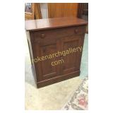 Custom Made 2 Door Mahogany Cabinet
