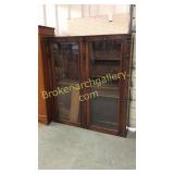 2 Door Walnut Bookcase
