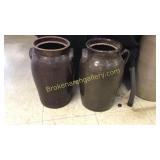 2 Pottery Crocks