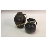 Loop Handle Pottery Jug Stone, Milk Pitcher