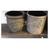 2 Pieces Cobalt Saltglaze