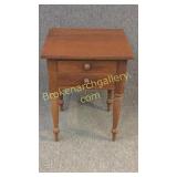 2 Drawer Walnut Turned Leg Stand