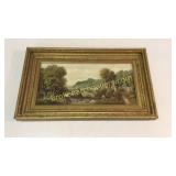 Oil on Canvas, Fisherman, Cottage