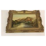 Oil on Canvas, Mountain Landscape