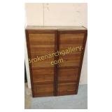 2 Door Walnut Hanging Cupboard