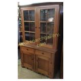 2 Piece Cherry Step Back Cupboard