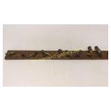 Folk Art Carved Birds Mounted