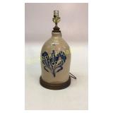 Albany Cobalt Salt Glaze Jug Lamp