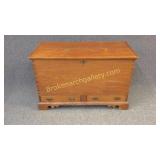 Tennessee Walnut Split Drawer  Blanket Chest