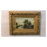 Oil on Canvas, River Landscape