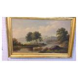 Oil on Canvas, Landscape /Cattle