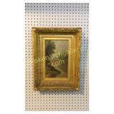 Oil on Panel, Woodland Scene