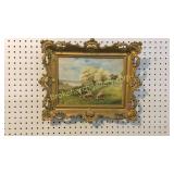 Oil on Canvas, Sheep Grazing