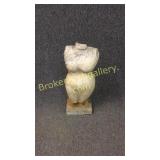 23" Carved Marble Female Torso