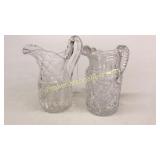 2 Cut Glass Pitchers