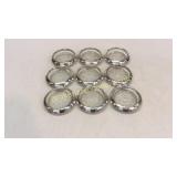 9 Sterling Rim Coasters