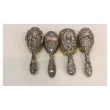 4 Mostly Sterling Brushes