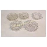 5 Ice Cream Plates/Small Dishes