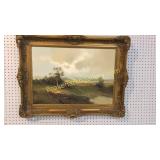 Oil on Canvas, Mountain Landscape