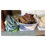 Large a Group Assorted Linens, Rugs, Textiles