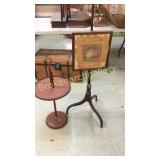 Tole Tray Table, Adjustable Fire Screen