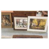 2 Watercolors, Victorian Print