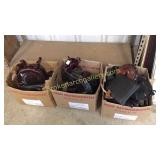 3 Boxes Stands, Plate Racks