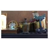 Brass Kettle, Planter, Balance Toy, Clock, Light