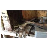 Tin Dye Box, Spitton, Hames, Tools