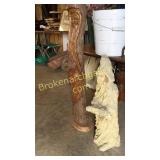 Wood Spirit Tree Carving, Garden Statue